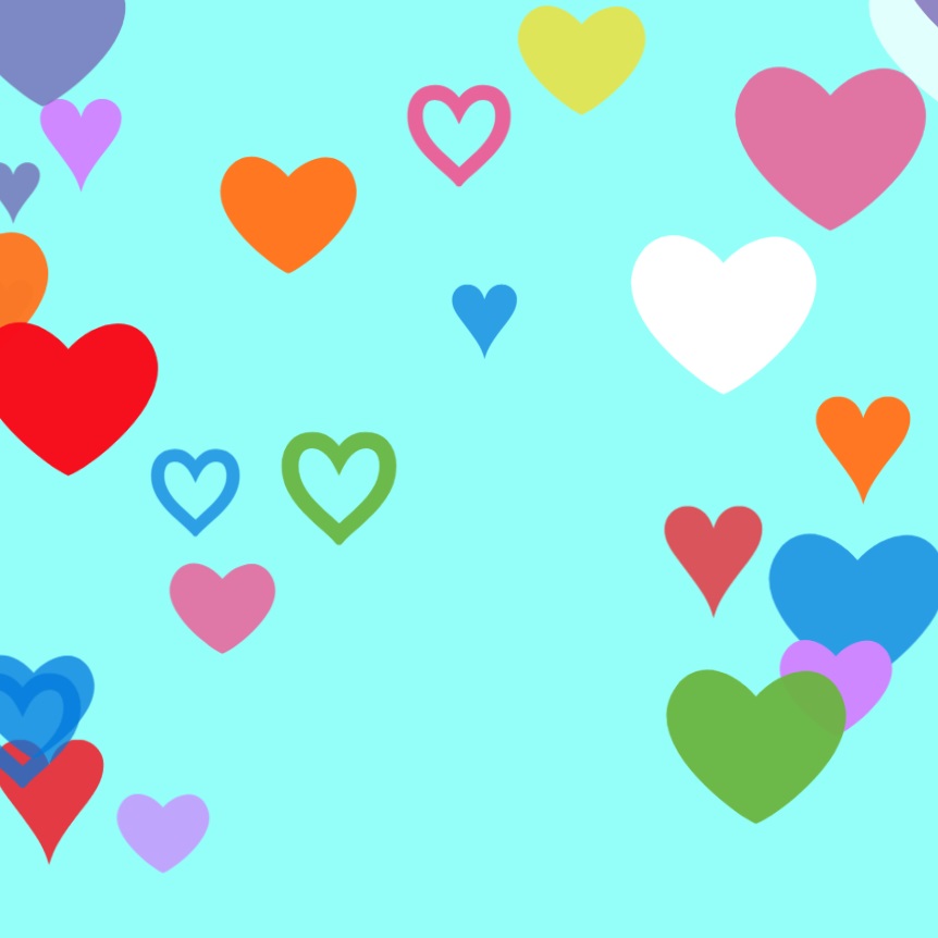 Animated background - Hearts